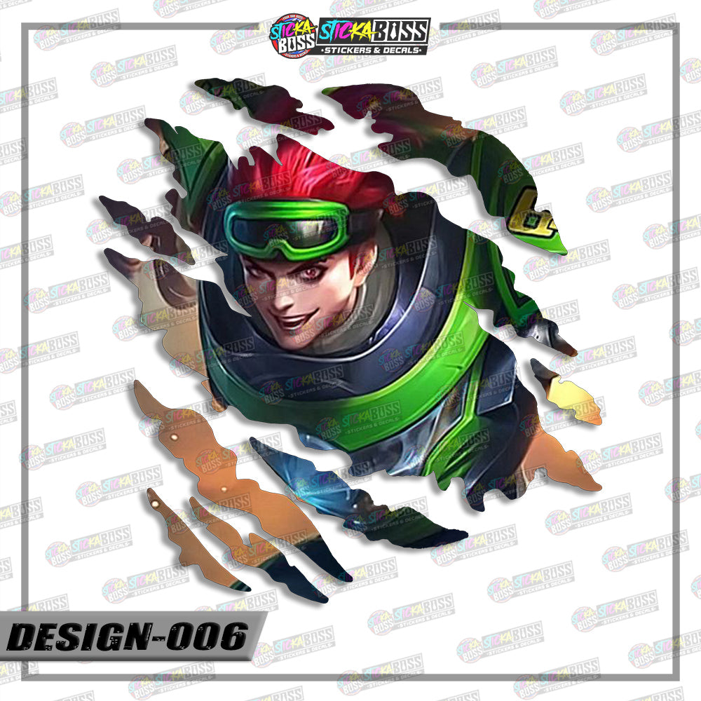 ML | ANIME SCRATCH STICKER【VINYL PRINTED】( LAMINATED / WATERPROOF )【Stickaboss】