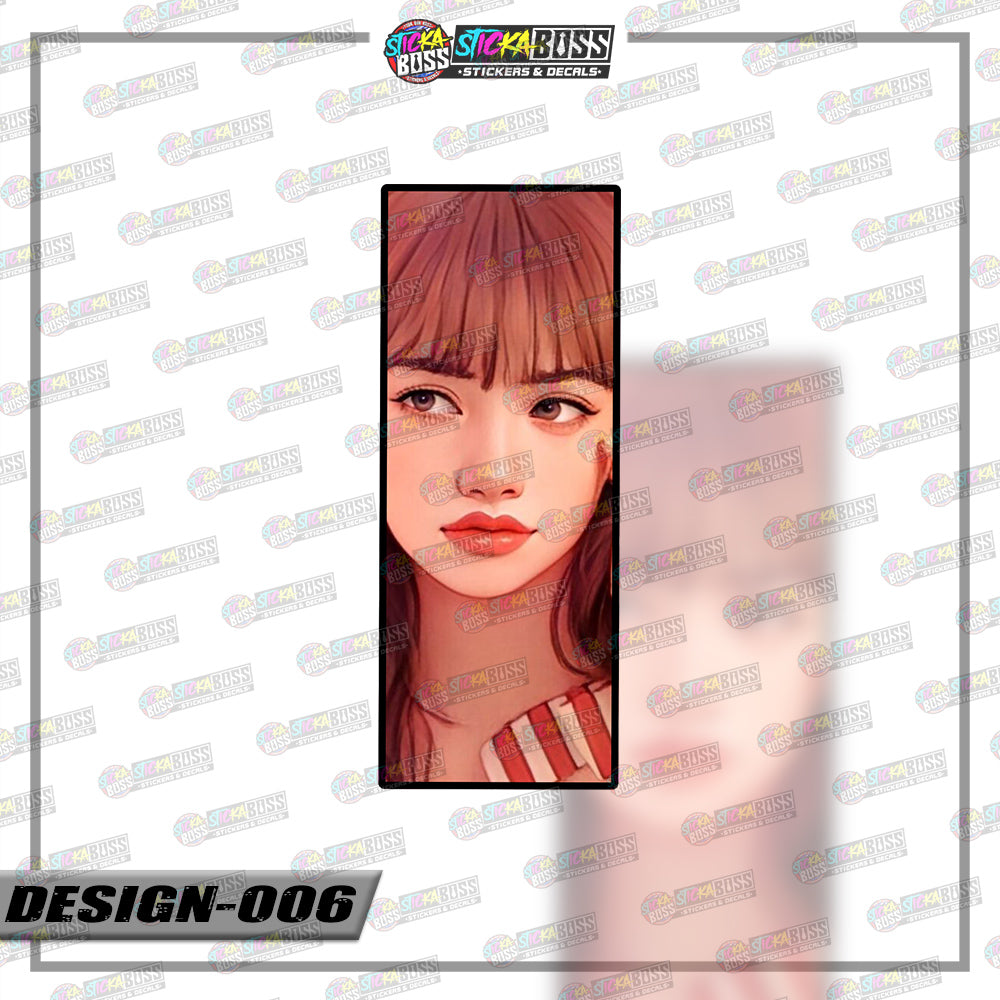 KPOP-BLACKPINK | RECTANGLE SIZE VINYL STICKER 【VINYL PRINTED】( LAMINATED / WATERPROOF )