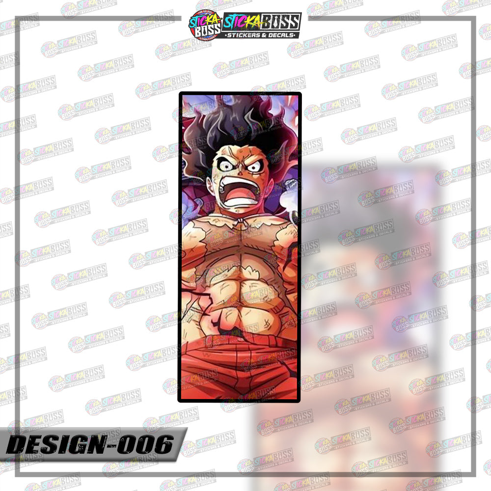 ONE PIECE| RECTANGLE SIZE VINYL STICKER 【VINYL PRINTED】( LAMINATED / WATERPROOF )