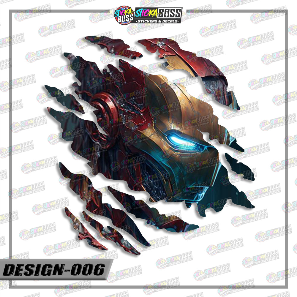 AVENGERS PART | ANIME SCRATCH STICKER【VINYL PRINTED】( LAMINATED / WATERPROOF )【Stickaboss】