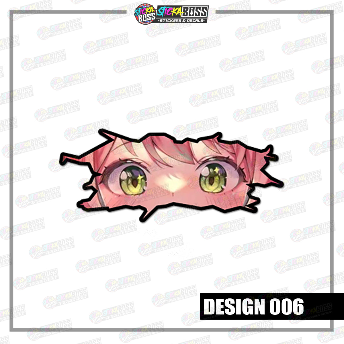 ANYA | CRACK PEEKERS ( ANIME VINYL STICKER DECALS )【Stickaboss】