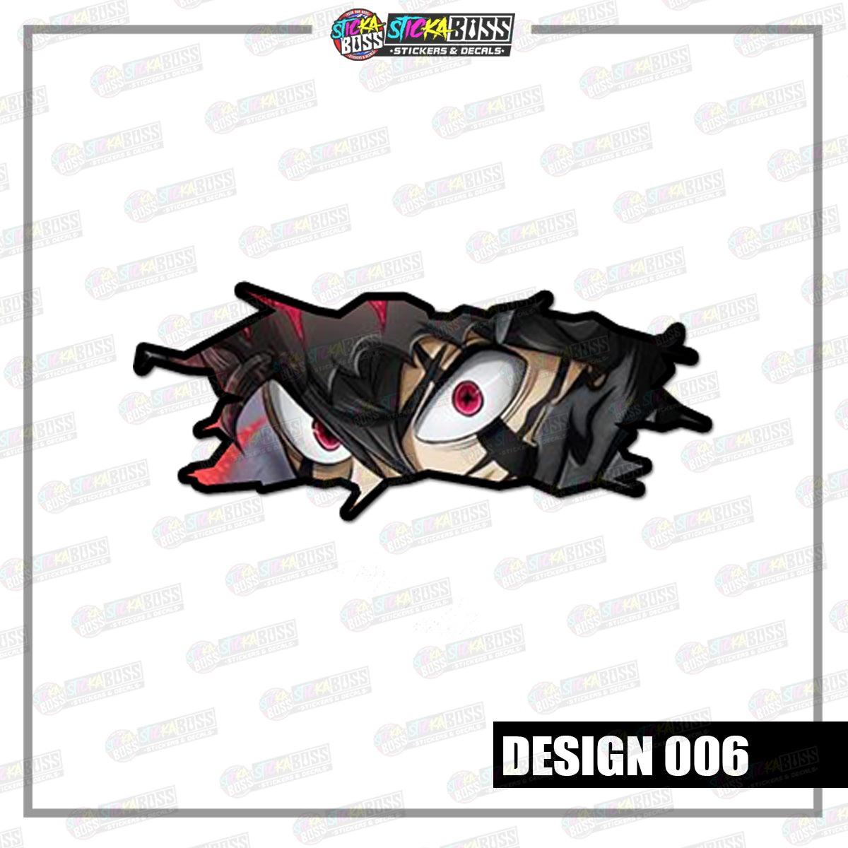 BLACK CLOVER | CRACK PEEKERS ( ANIME VINYL STICKER DECALS )【Stickaboss】