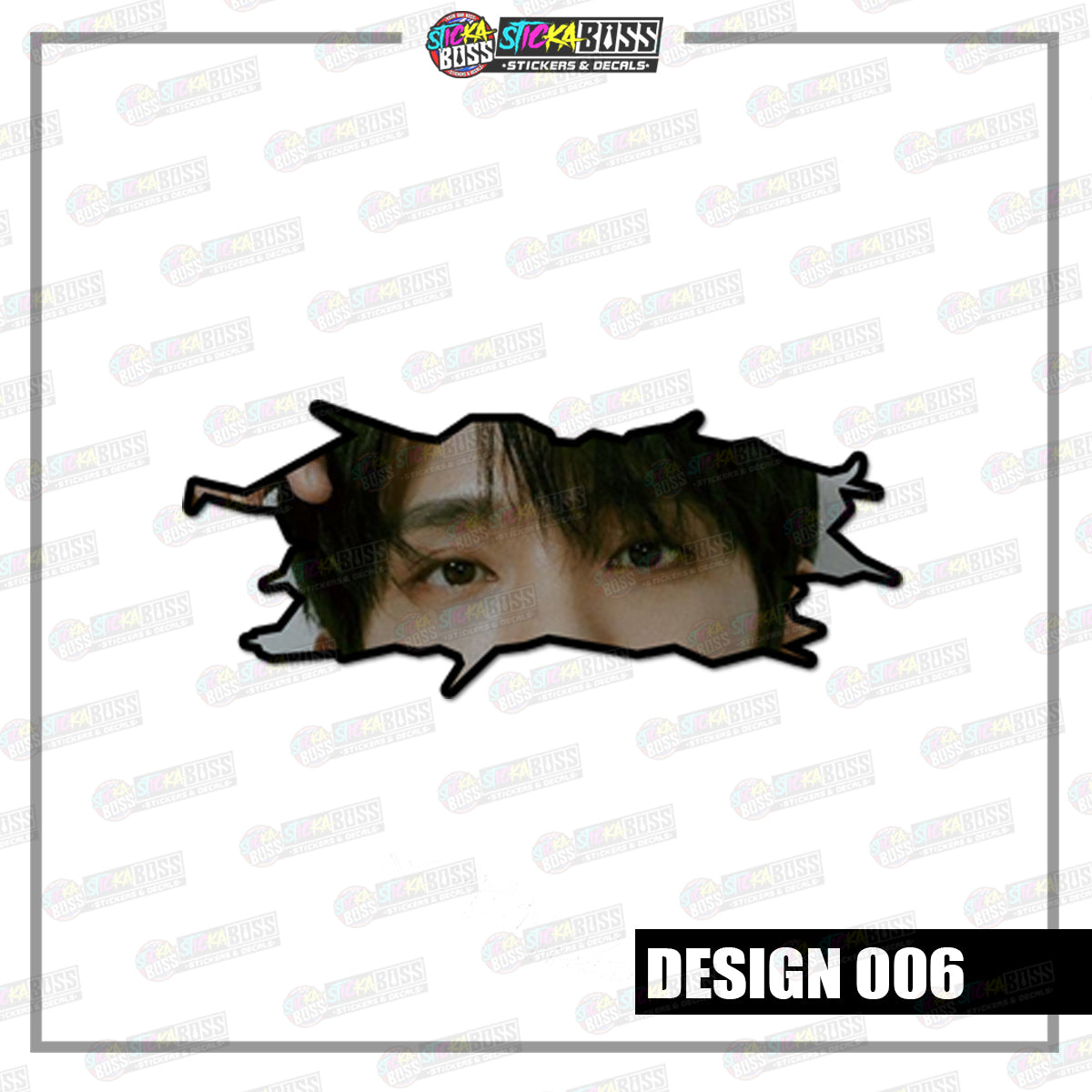KPOP-SEVENTEEN | CRACK PEEKERS ( ANIME VINYL STICKER DECALS )【Stickaboss】