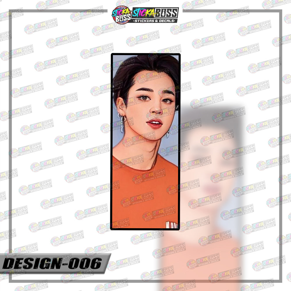 KPOP-BTS | RECTANGLE SIZE VINYL STICKER 【VINYL PRINTED】( LAMINATED / WATERPROOF )
