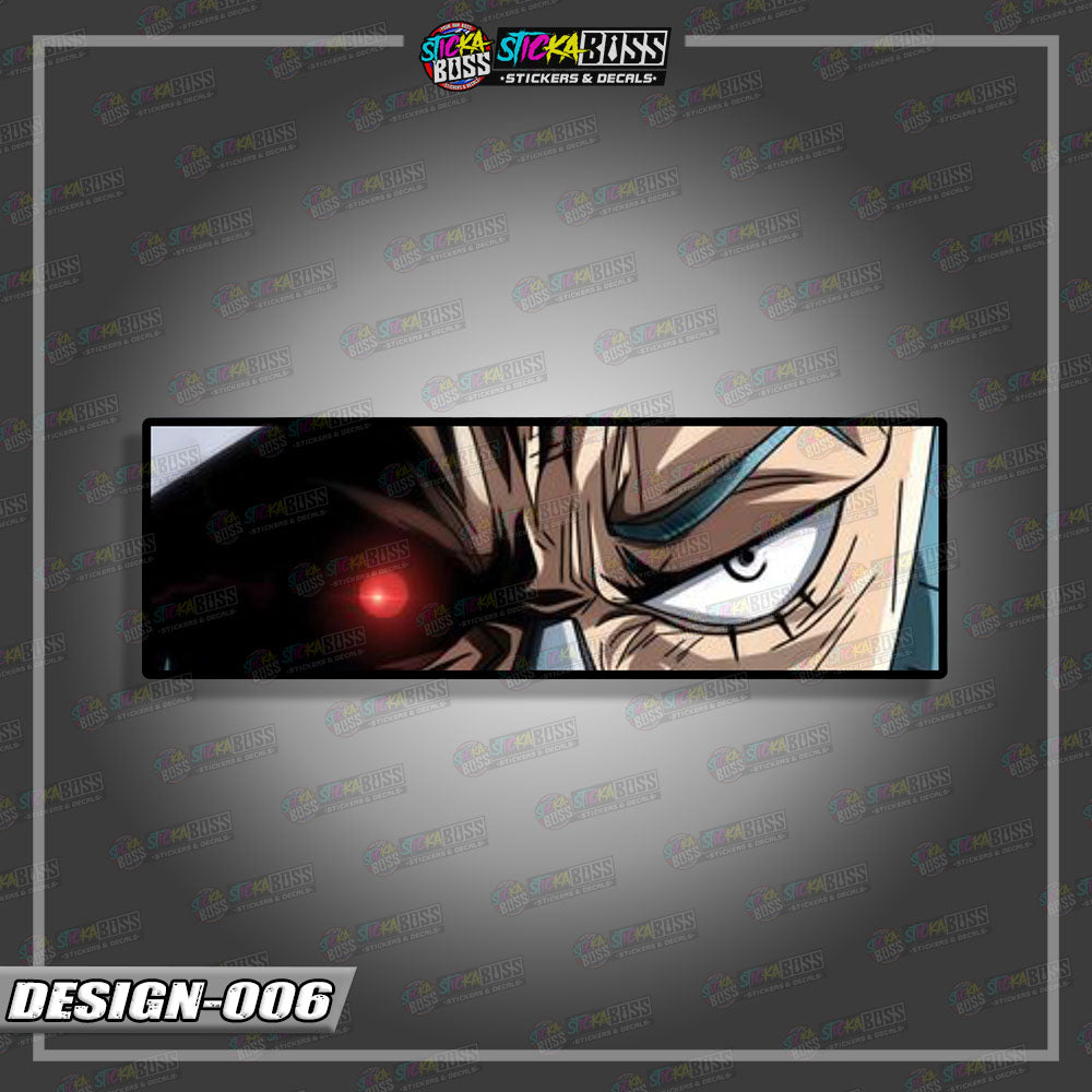 ONE PIECE PART 1 | ANIME EYE SLAP STICKER【VINYL PRINTED】( LAMINATED / WATERPROOF )