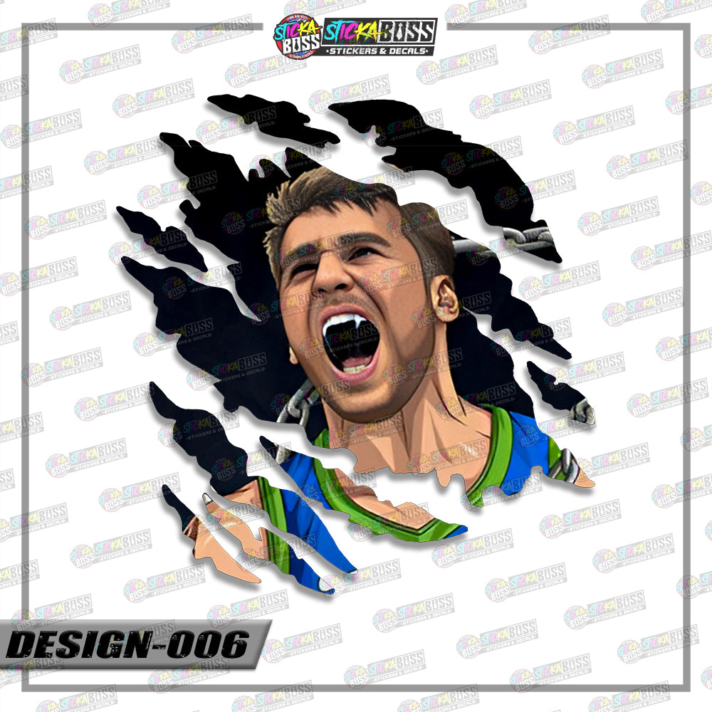NBA PLAYERS | ANIME SCRATCH STICKER【VINYL PRINTED】( LAMINATED / WATERPROOF )【Stickaboss】