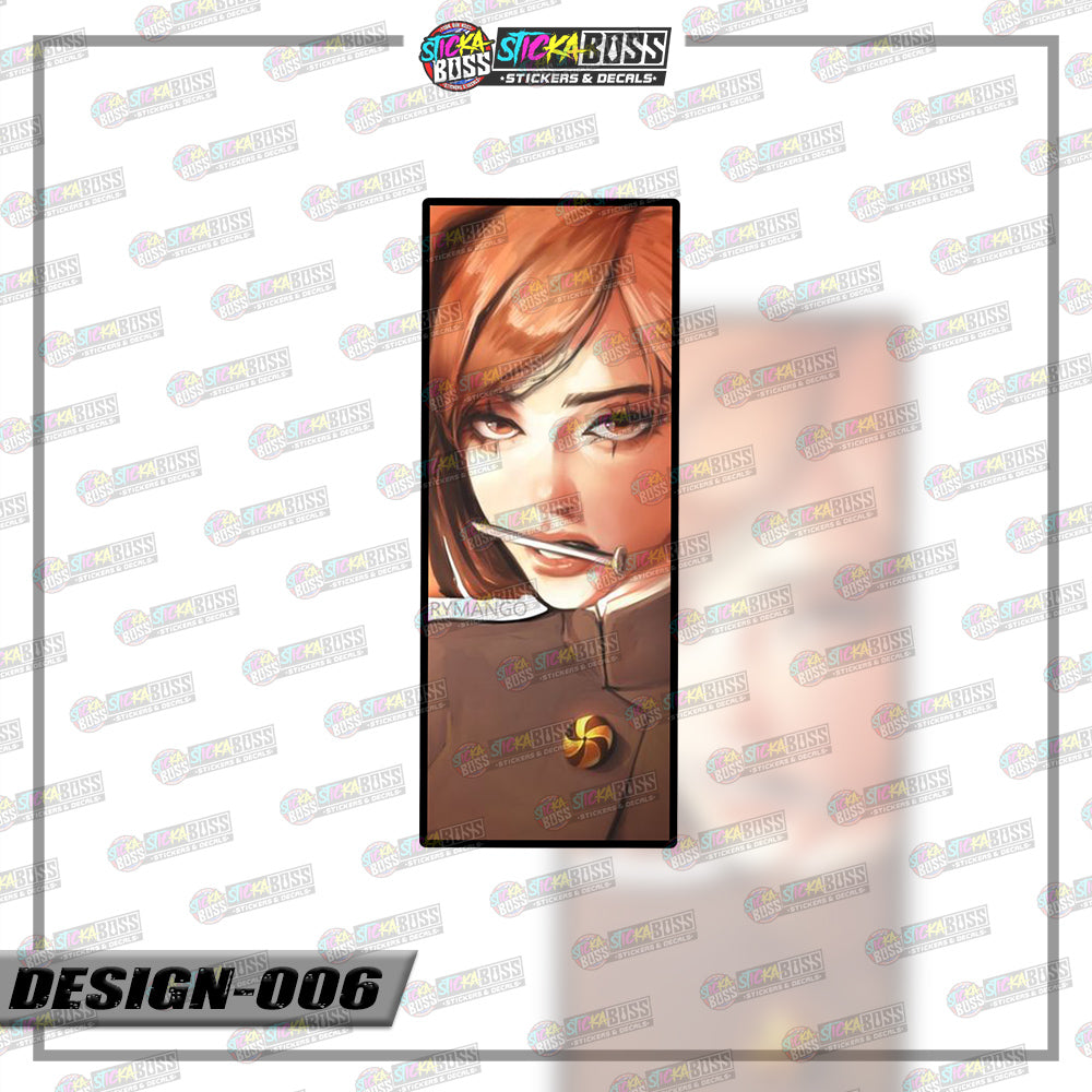 JUJUTSU KAISEN | RECTANGLE SIZE VINYL STICKER 【VINYL PRINTED】( LAMINATED / WATERPROOF )