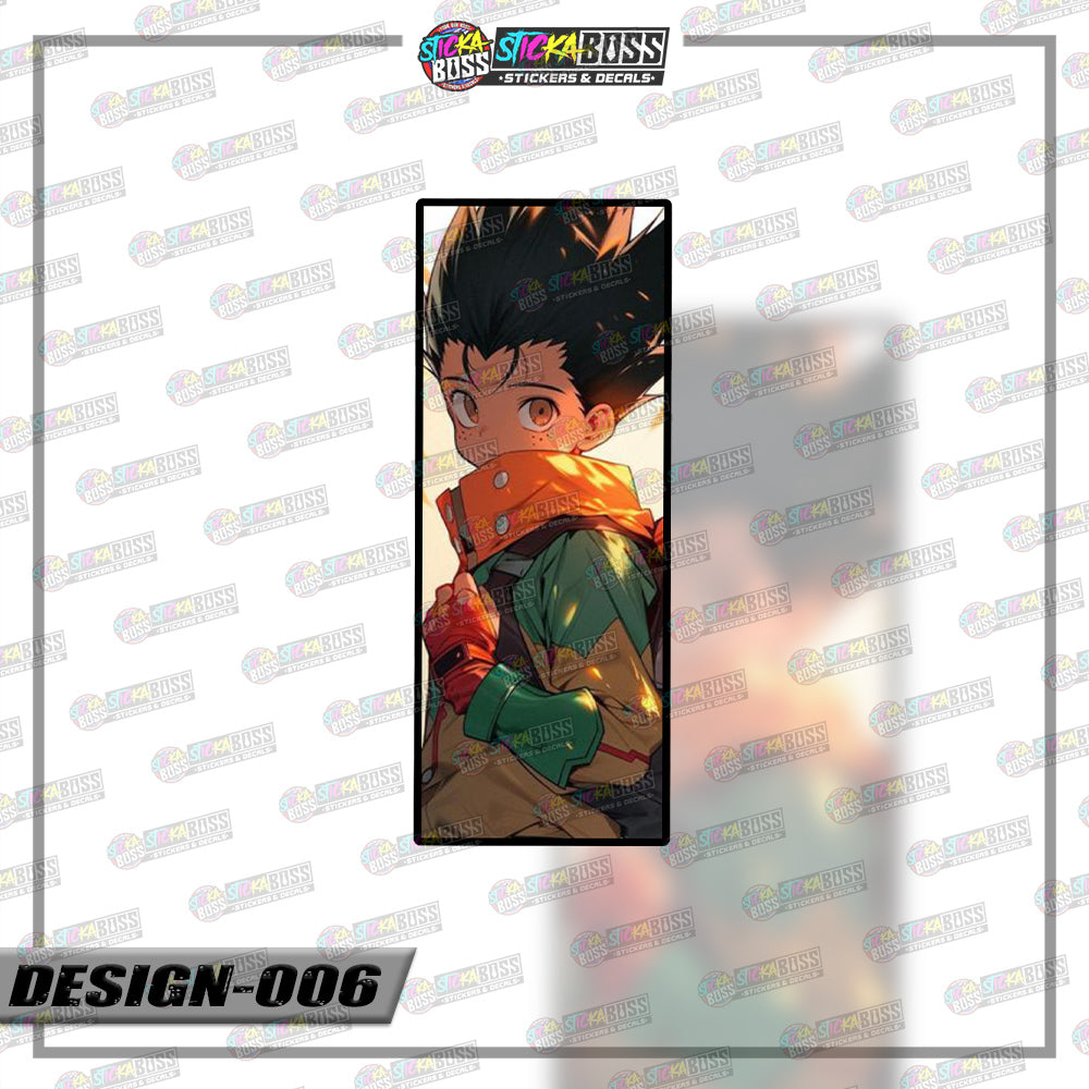 HUNTER X HUNTER | RECTANGLE SIZE VINYL STICKER 【VINYL PRINTED】( LAMINATED / WATERPROOF )