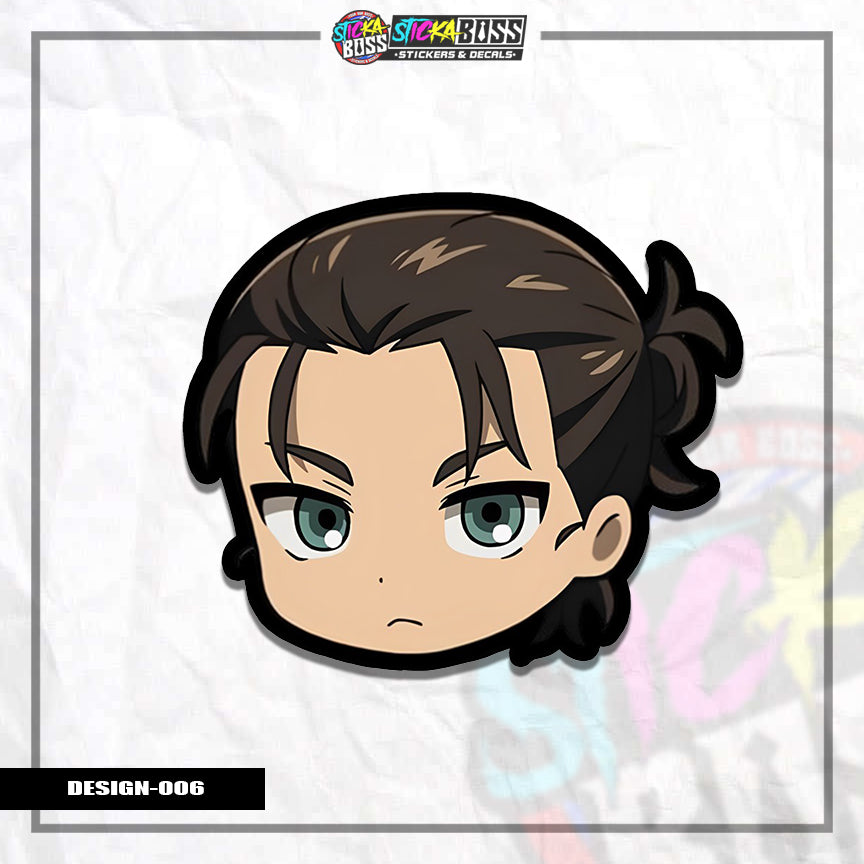 ATTACK ON TITAN| ANIME STICKER HEADS ( ANIME VINYL STICKER DECALS )【Stickaboss】 (Copy)