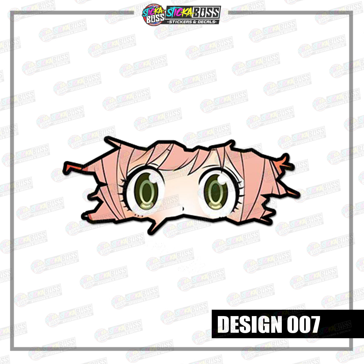 ANYA | CRACK PEEKERS ( ANIME VINYL STICKER DECALS )【Stickaboss】
