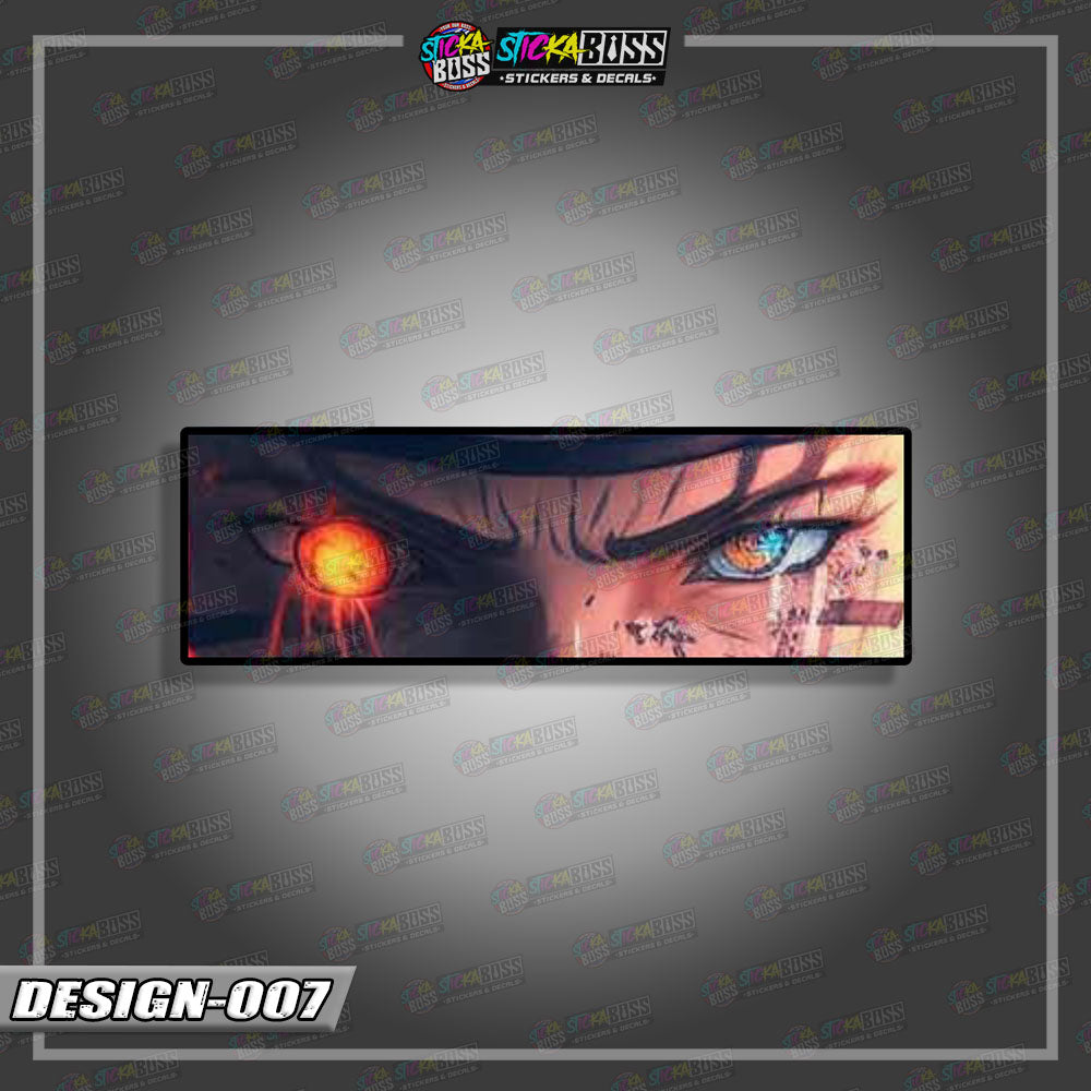 NARUTO PART 1 | ANIME EYE SLAP STICKER【VINYL PRINTED】( LAMINATED / WATERPROOF )