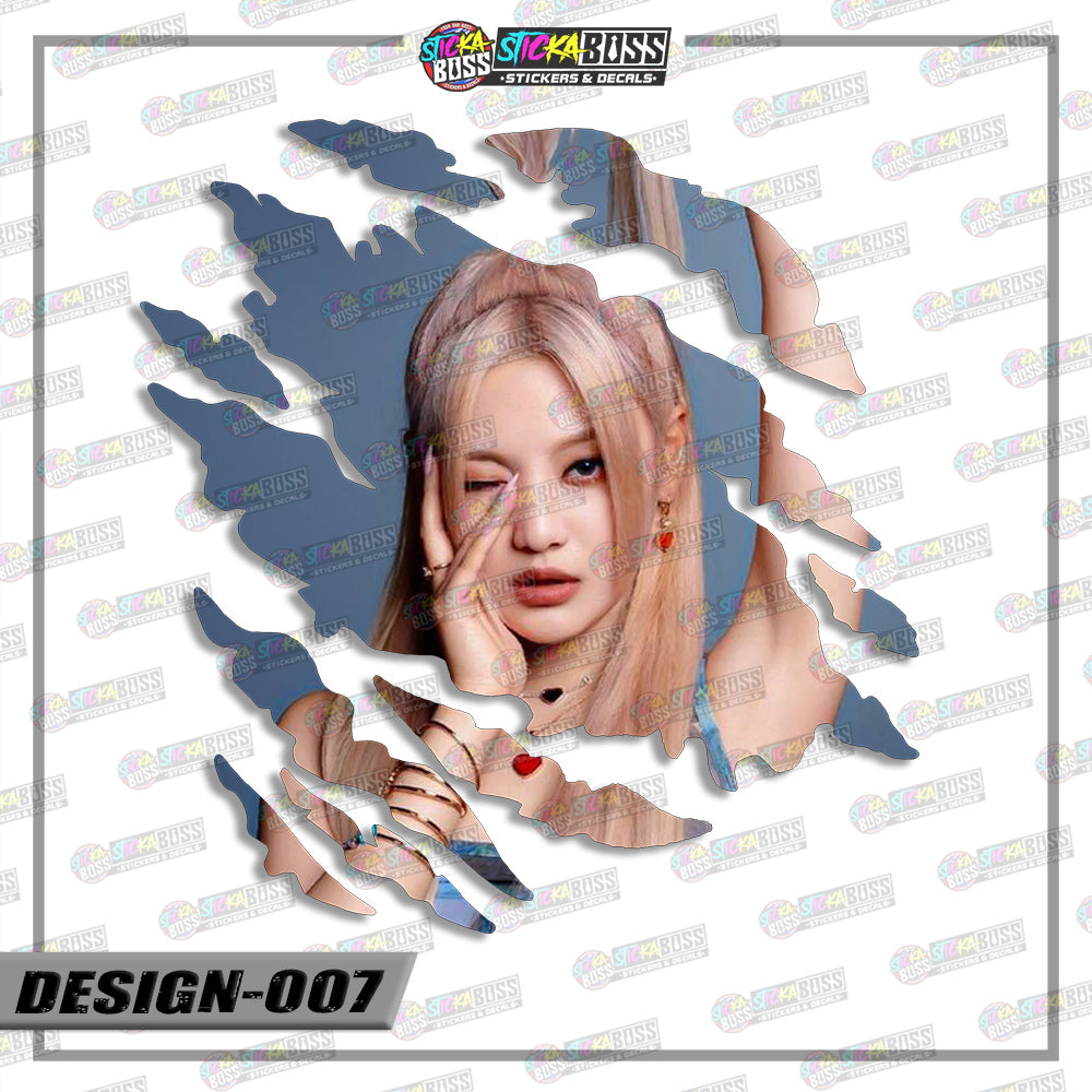 AESPA | ANIME SCRATCH STICKER【VINYL PRINTED】( LAMINATED / WATERPROOF )【Stickaboss】