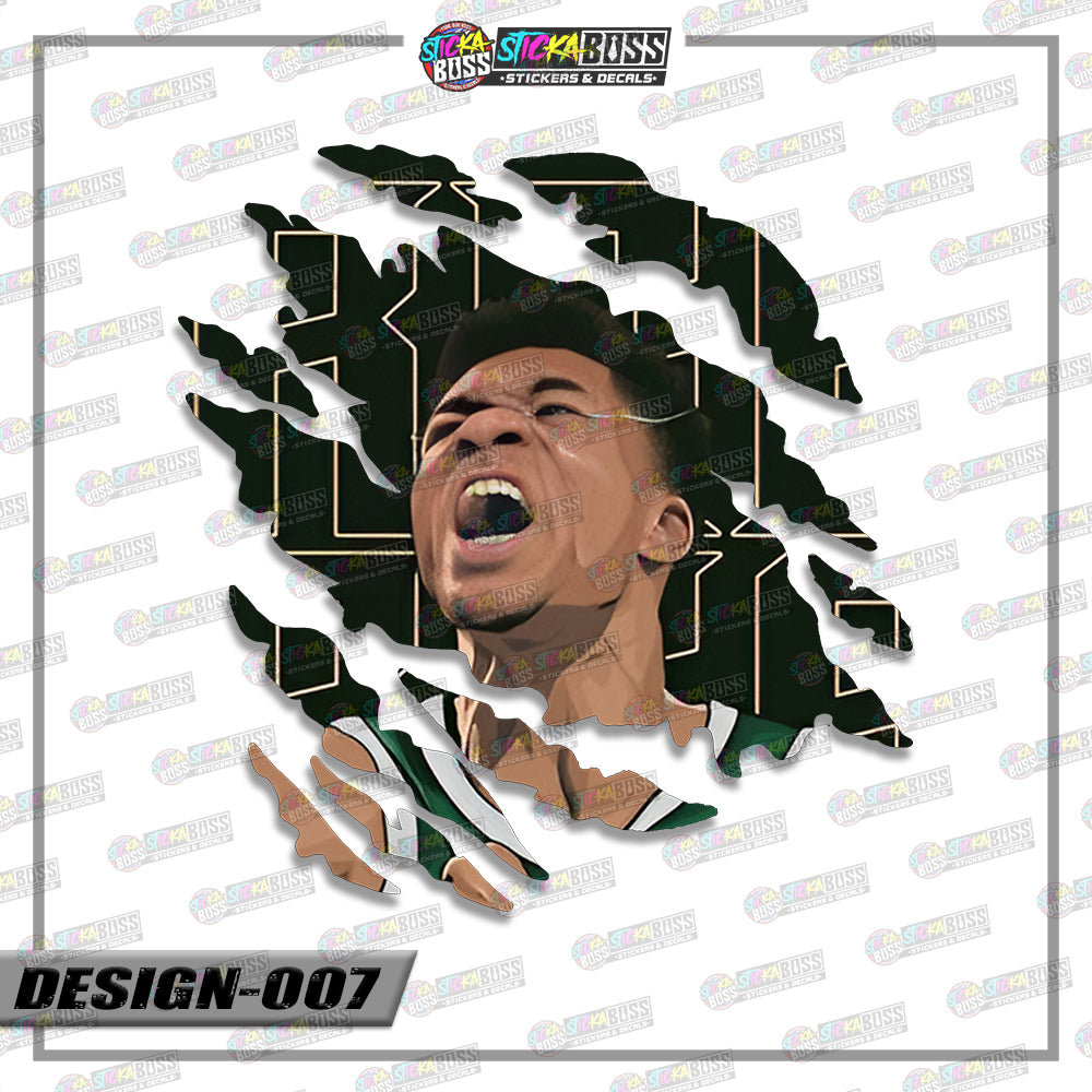 NBA PLAYERS | ANIME SCRATCH STICKER【VINYL PRINTED】( LAMINATED / WATERPROOF )【Stickaboss】