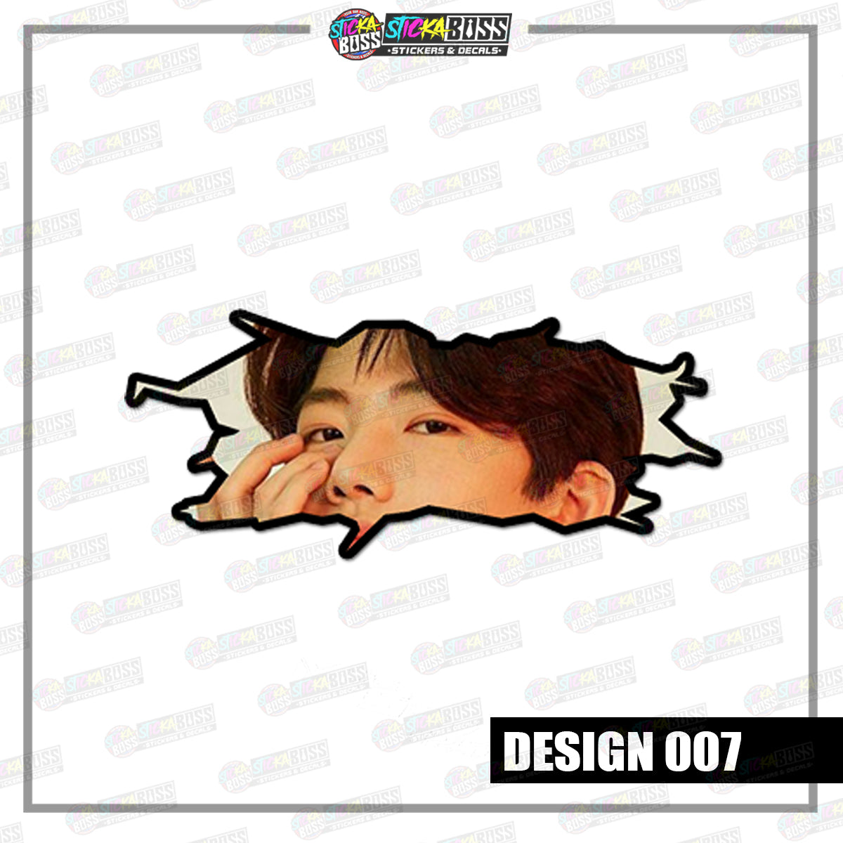 KPOP-TREASURE | CRACK PEEKERS ( ANIME VINYL STICKER DECALS )【Stickaboss】