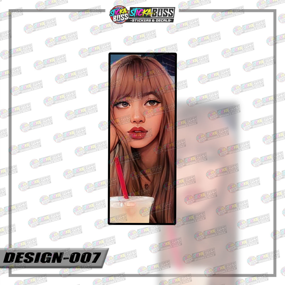 KPOP-BLACKPINK | RECTANGLE SIZE VINYL STICKER 【VINYL PRINTED】( LAMINATED / WATERPROOF )