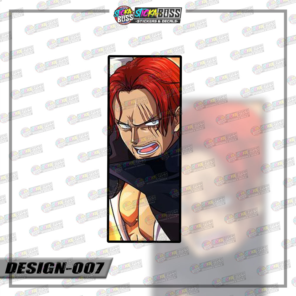 ONE PIECE| RECTANGLE SIZE VINYL STICKER 【VINYL PRINTED】( LAMINATED / WATERPROOF )