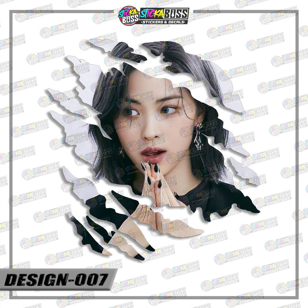ITZY | SCRATCH STICKER【VINYL PRINTED】( LAMINATED / WATERPROOF )【Stickaboss】