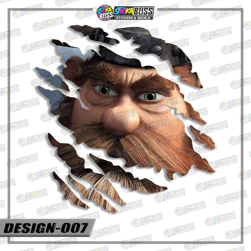 HOW TO TRAIN YOU DRAGON | SCRATCH STICKER【VINYL PRINTED】( LAMINATED / WATERPROOF )【Stickaboss】