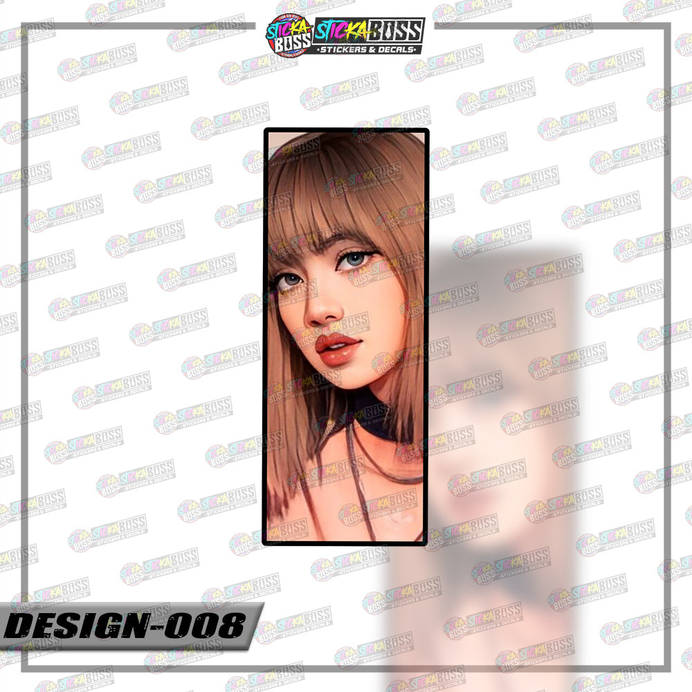 KPOP-BLACKPINK | RECTANGLE SIZE VINYL STICKER 【VINYL PRINTED】( LAMINATED / WATERPROOF )
