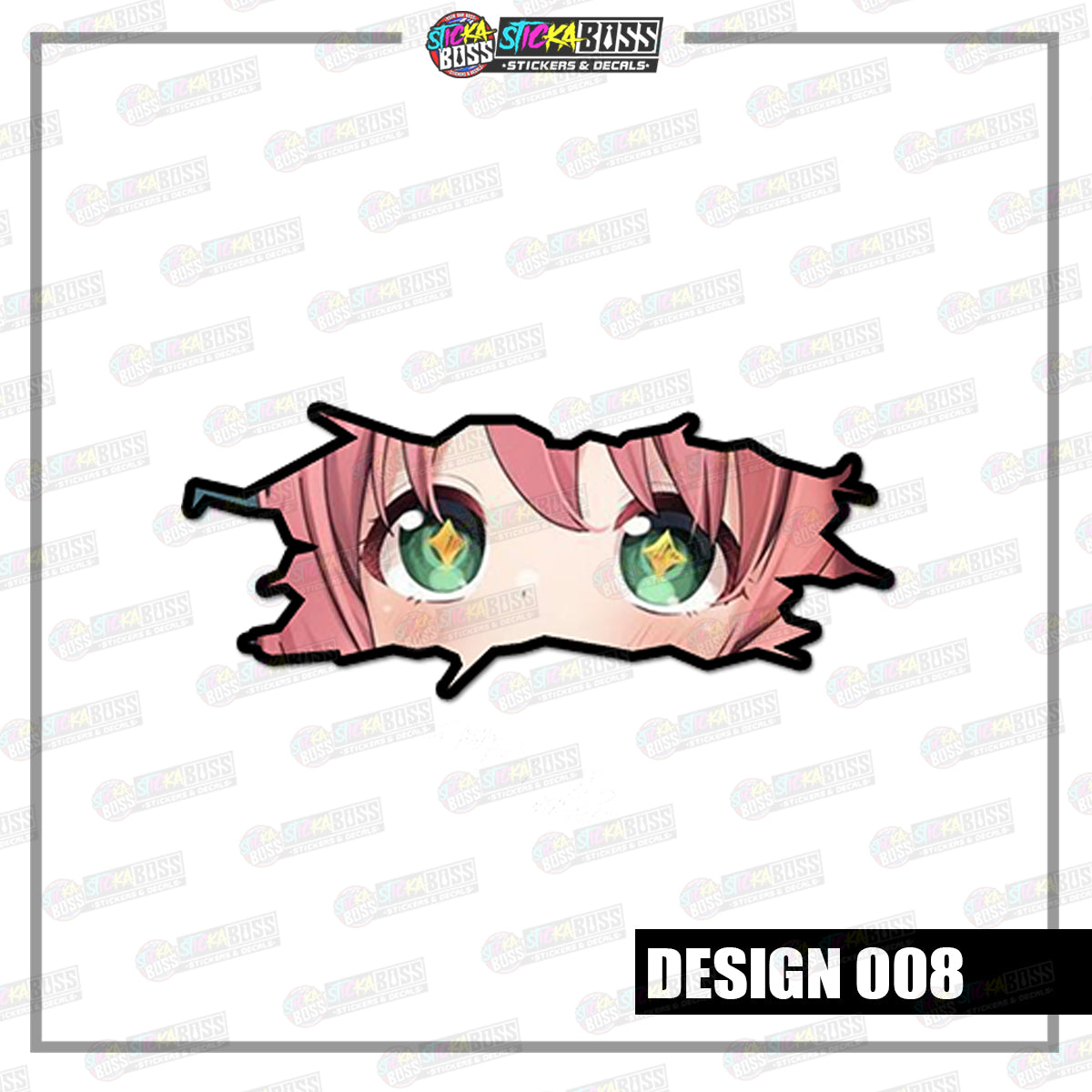 ANYA | CRACK PEEKERS ( ANIME VINYL STICKER DECALS )【Stickaboss】