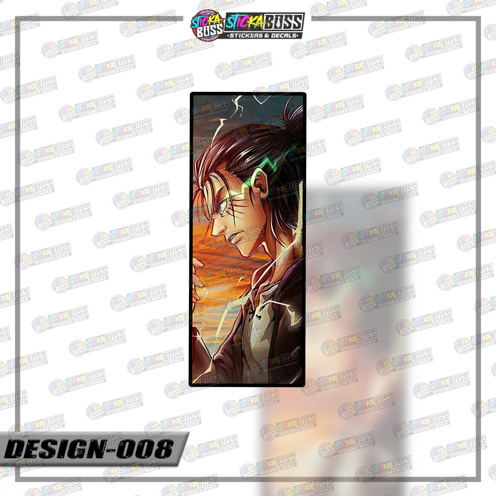 ATTACK ON TITAN | RECTANGLE SIZE VINYL STICKER 【VINYL PRINTED】( LAMINATED / WATERPROOF )