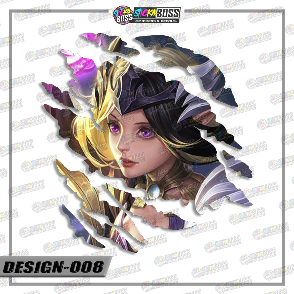 ML | ANIME SCRATCH STICKER【VINYL PRINTED】( LAMINATED / WATERPROOF )【Stickaboss】