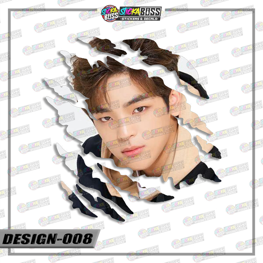 STRAYKIDS | ANIME SCRATCH STICKER【VINYL PRINTED】( LAMINATED / WATERPROOF )【Stickaboss】
