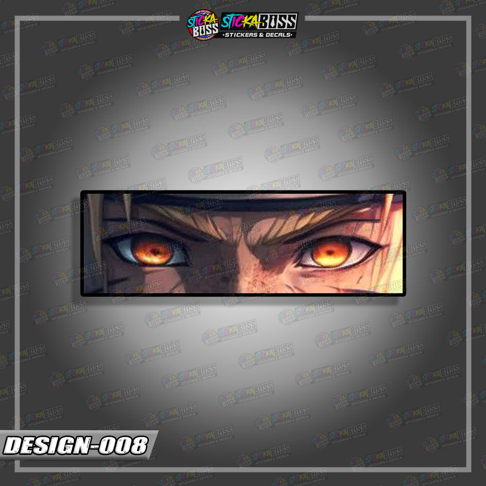 NARUTO PART 1 | ANIME EYE SLAP STICKER【VINYL PRINTED】( LAMINATED / WATERPROOF )