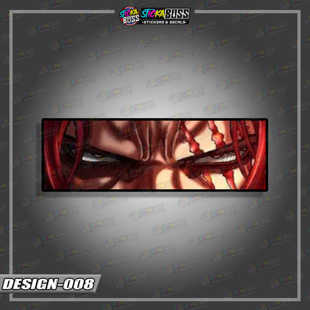 ONE PIECE PART 1 | ANIME EYE SLAP STICKER【VINYL PRINTED】( LAMINATED / WATERPROOF )