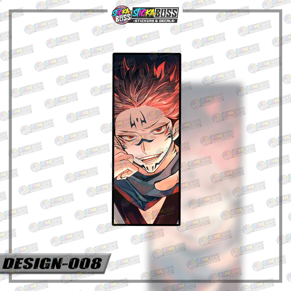 JUJUTSU KAISEN | RECTANGLE SIZE VINYL STICKER 【VINYL PRINTED】( LAMINATED / WATERPROOF )