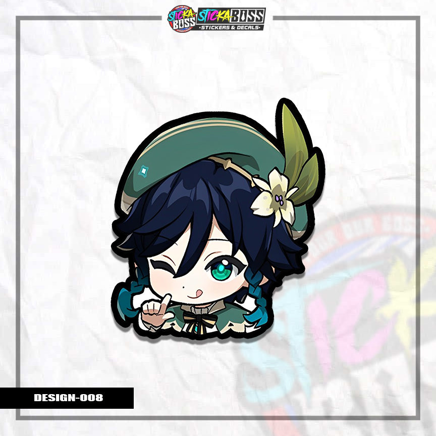 GENSHIN | ANIME STICKER HEADS ( ANIME VINYL STICKER DECALS )【Stickaboss】