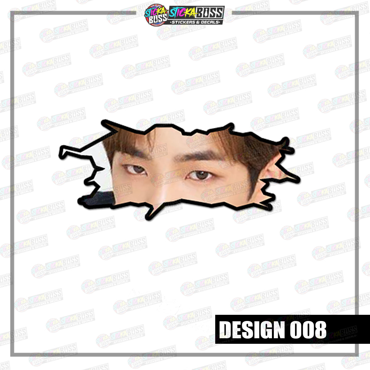 KPOP-STRAYKIDS | CRACK PEEKERS ( ANIME VINYL STICKER DECALS )【Stickaboss】