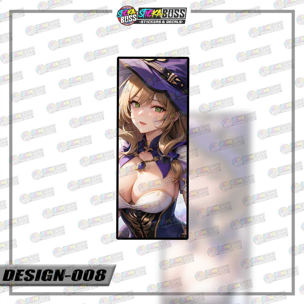 GENSHIN IMPACT | RECTANGLE SIZE VINYL STICKER 【VINYL PRINTED】( LAMINATED / WATERPROOF )