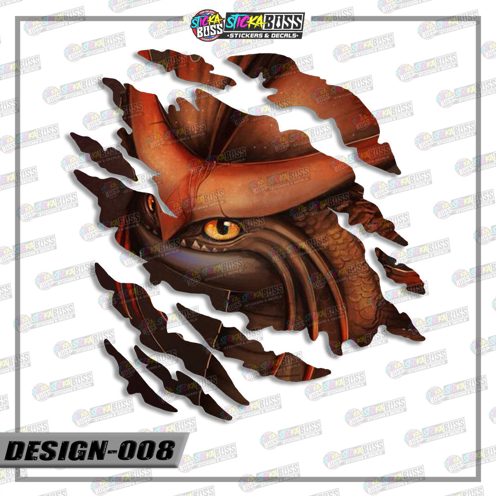 HOW TO TRAIN YOU DRAGON | SCRATCH STICKER【VINYL PRINTED】( LAMINATED / WATERPROOF )【Stickaboss】