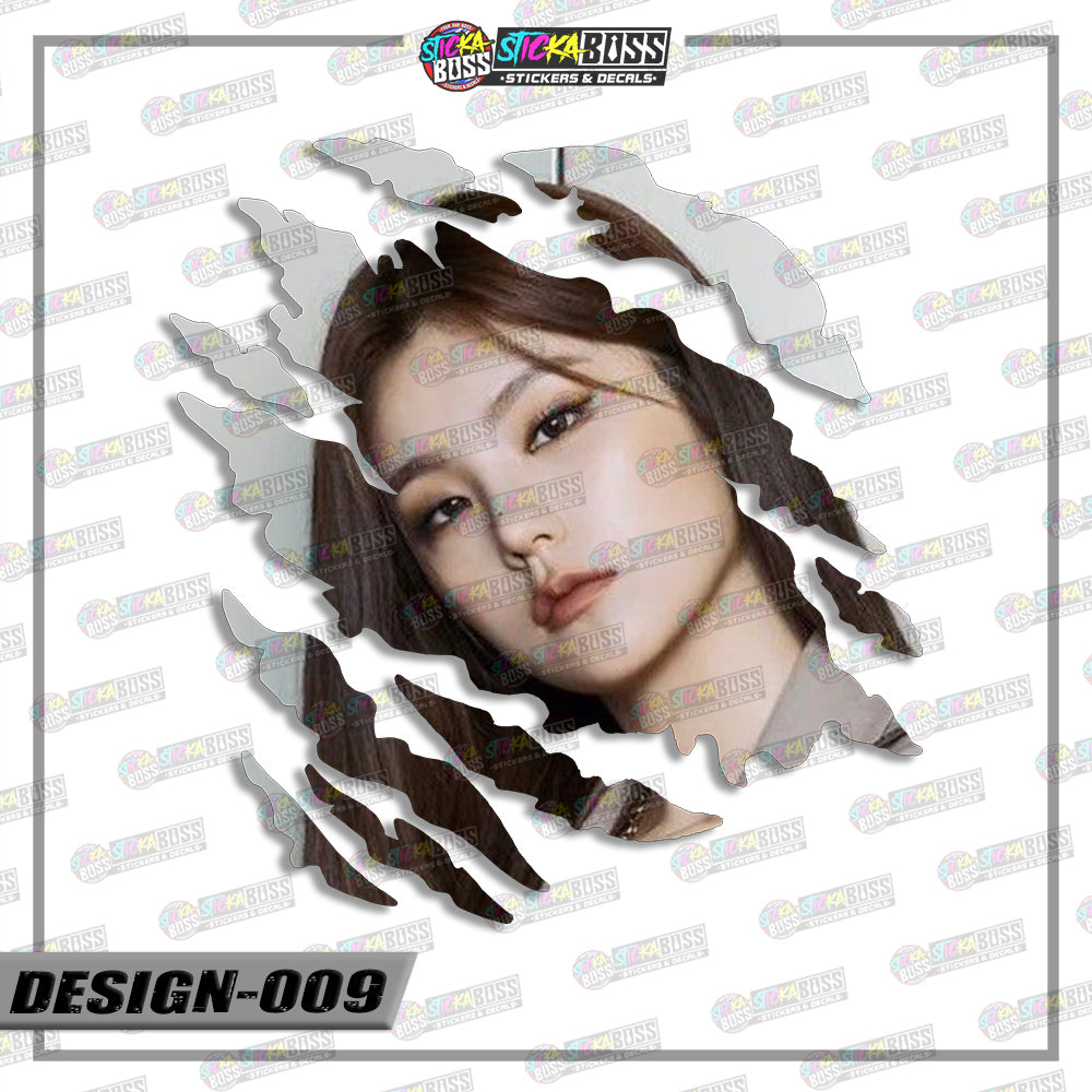 ITZY | SCRATCH STICKER【VINYL PRINTED】( LAMINATED / WATERPROOF )【Stickaboss】