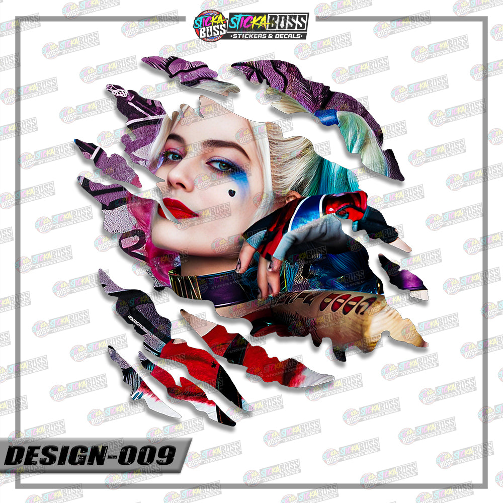 JOKER&HARLEY QUINN | ANIME SCRATCH STICKER【VINYL PRINTED】( LAMINATED / WATERPROOF )【Stickaboss】
