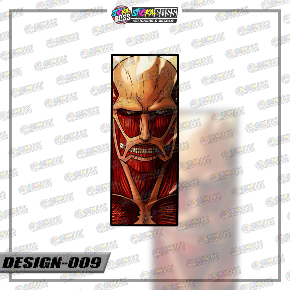 ATTACK ON TITAN | RECTANGLE SIZE VINYL STICKER 【VINYL PRINTED】( LAMINATED / WATERPROOF )