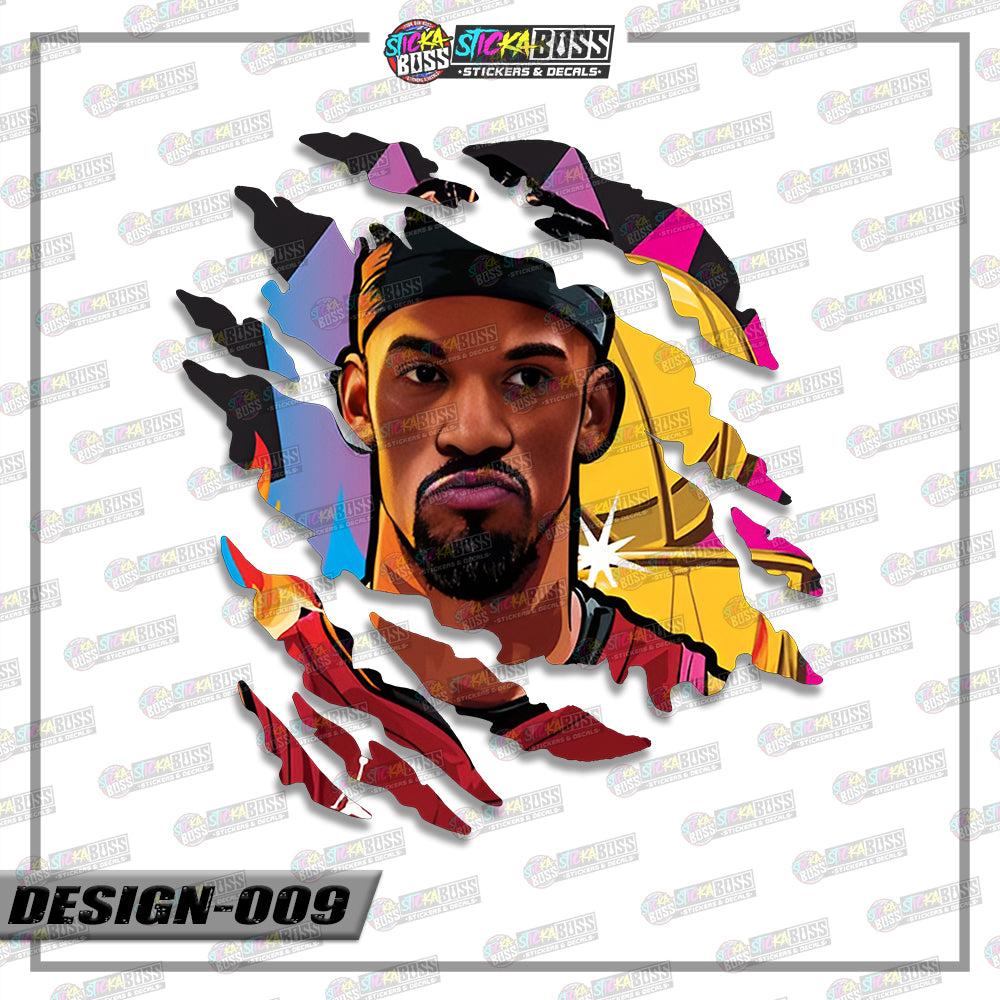 NBA PLAYERS | ANIME SCRATCH STICKER【VINYL PRINTED】( LAMINATED / WATERPROOF )【Stickaboss】