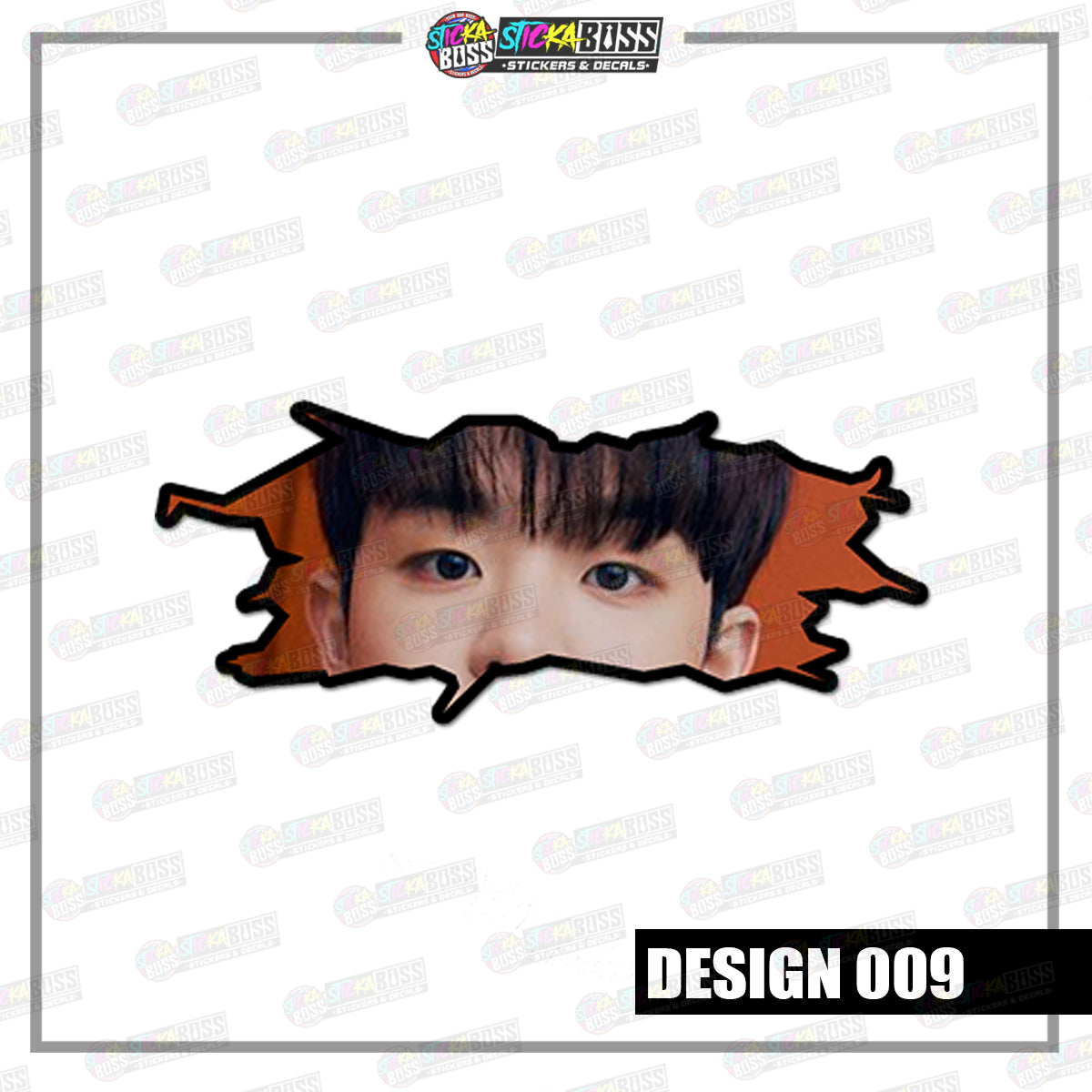 KPOP-TREASURE | CRACK PEEKERS ( ANIME VINYL STICKER DECALS )【Stickaboss】