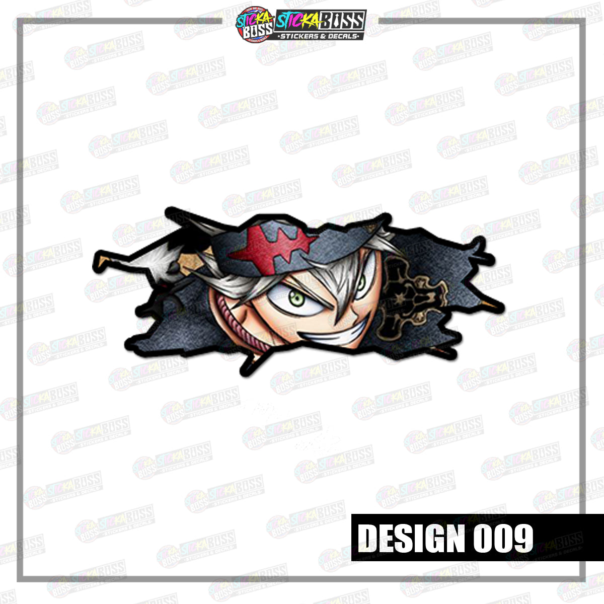 BLACK CLOVER | CRACK PEEKERS ( ANIME VINYL STICKER DECALS )【Stickaboss】
