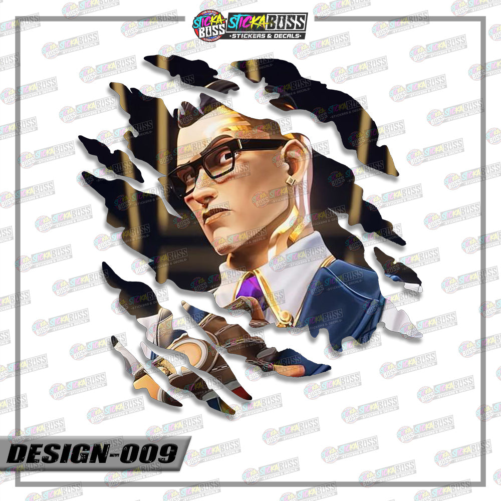 VALORANT | ANIME SCRATCH STICKER【VINYL PRINTED】( LAMINATED / WATERPROOF )【Stickaboss】