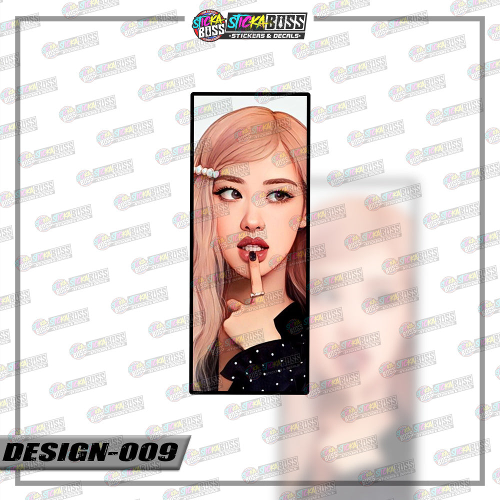 KPOP-BLACKPINK | RECTANGLE SIZE VINYL STICKER 【VINYL PRINTED】( LAMINATED / WATERPROOF )