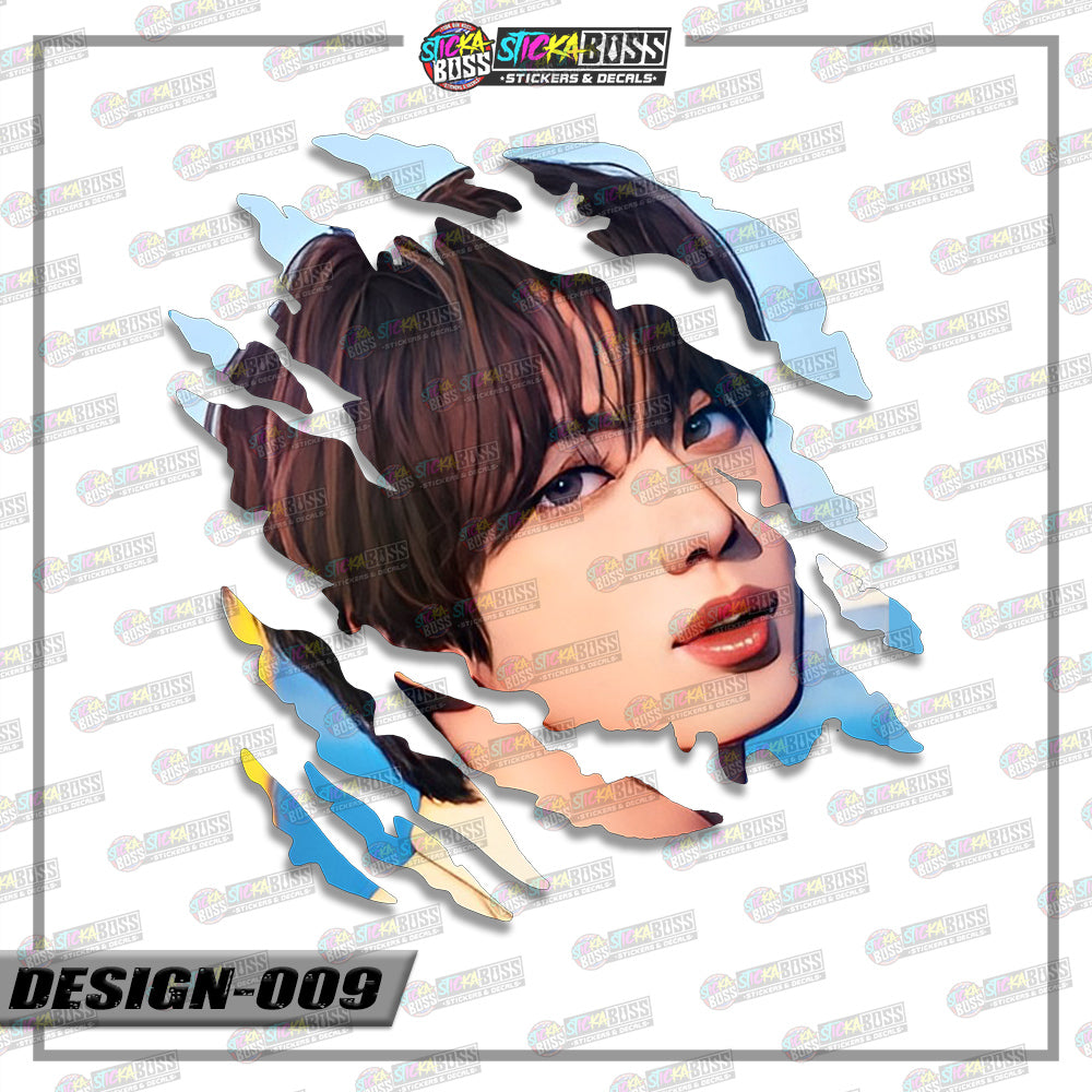 BTS PART 2 | ANIME SCRATCH STICKER【VINYL PRINTED】( LAMINATED / WATERPROOF )【Stickaboss】