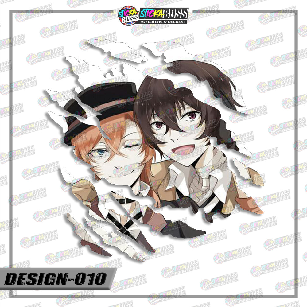 BONGOU STRAY DOGS | ANIME SCRATCH STICKER【VINYL PRINTED】( LAMINATED / WATERPROOF )【Stickaboss】 (Copy)