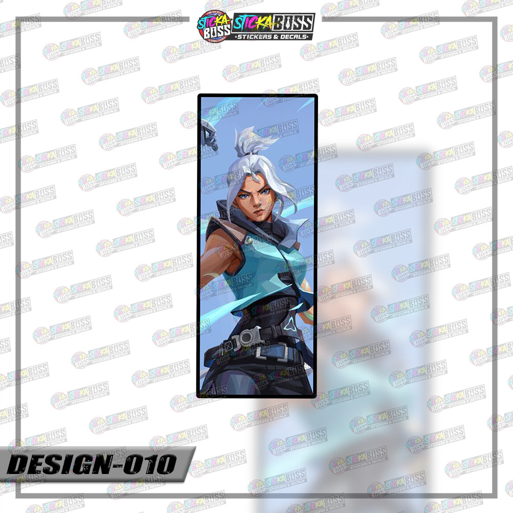 VALORANT | RECTANGLE SIZE  VINYL STICKER 【VINYL PRINTED】( LAMINATED / WATERPROOF )