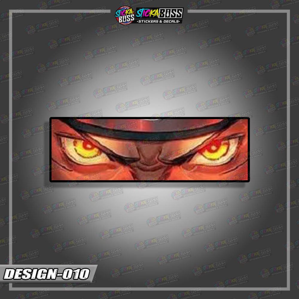 NARUTO PART 1 | ANIME EYE SLAP STICKER【VINYL PRINTED】( LAMINATED / WATERPROOF )