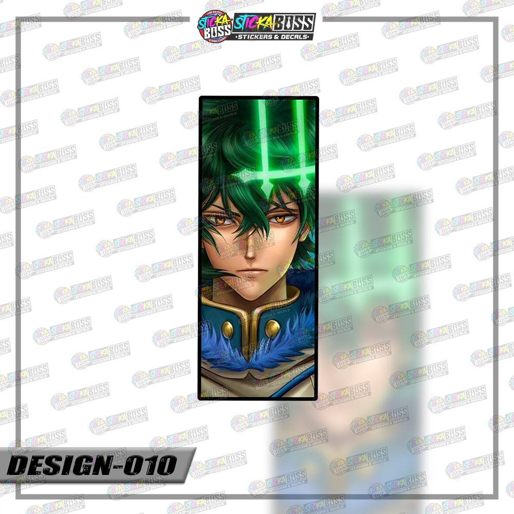 BLACK CLOVER | RECTANGLE SIZE VINYL STICKER 【VINYL PRINTED】( LAMINATED / WATERPROOF )