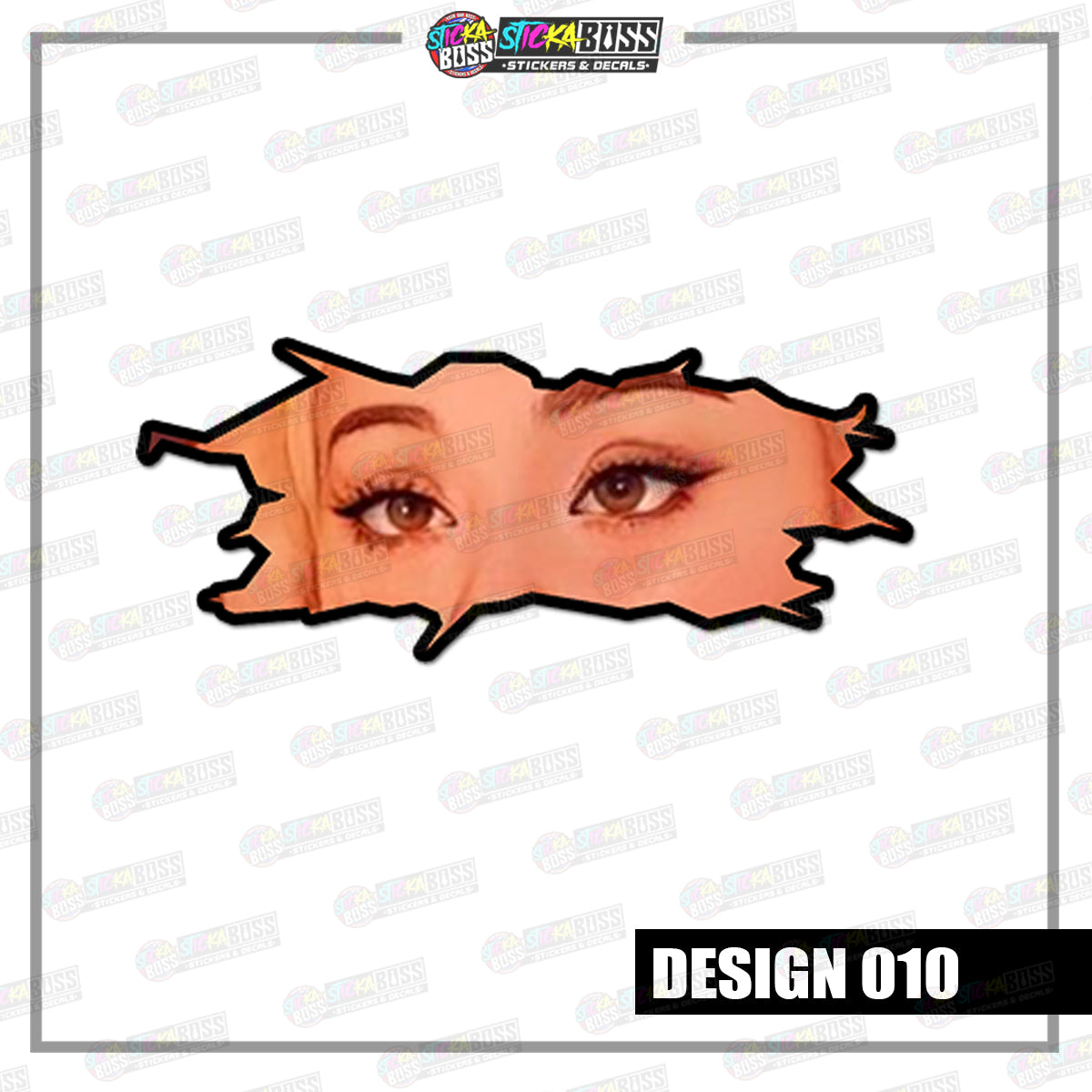 KPOP-TWICE | CRACK PEEKERS ( ANIME VINYL STICKER DECALS )【Stickaboss】