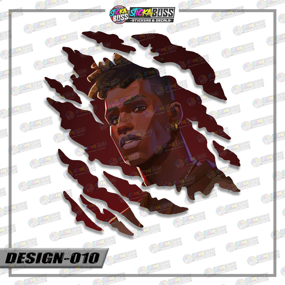VALORANT | ANIME SCRATCH STICKER【VINYL PRINTED】( LAMINATED / WATERPROOF )【Stickaboss】