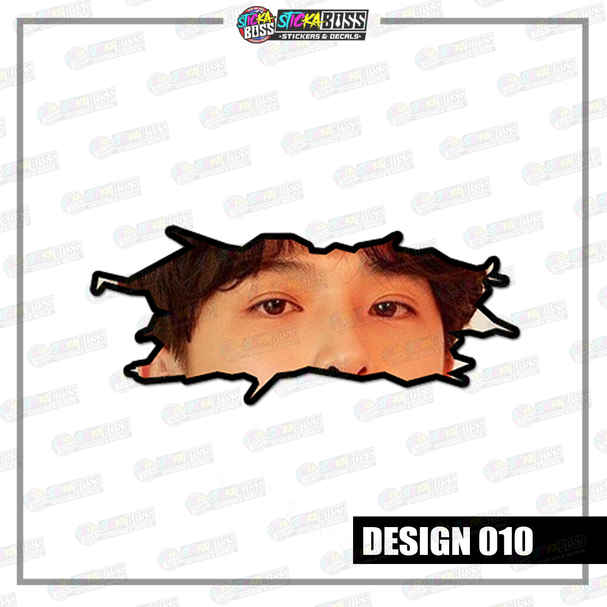 KPOP-TREASURE | CRACK PEEKERS ( ANIME VINYL STICKER DECALS )【Stickaboss】